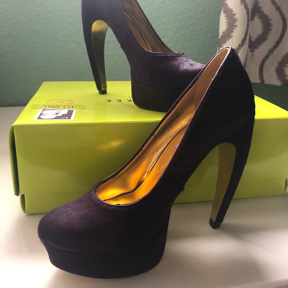 Ted Baker Purple Ponyhair heels